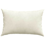 Cuscini da Divano 2 pcs Crema 60 x 40 cm Tessuto in Cords