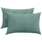 Cuscini da Divano 2 pcs Verde Mare 60 x 40 cm Tessuto in Cords