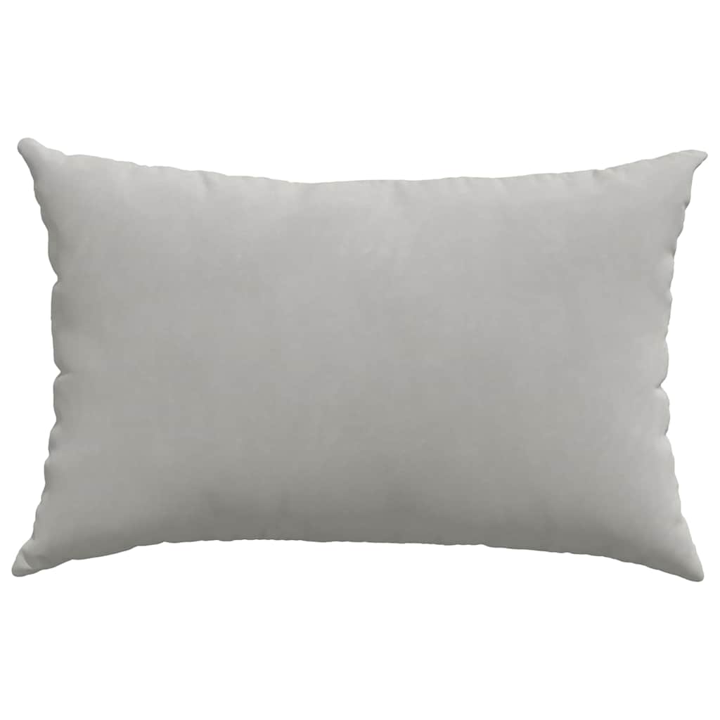 Cuscini da Divano 2 pcs Grigio chiaro 60 x 40 cm Tessuto