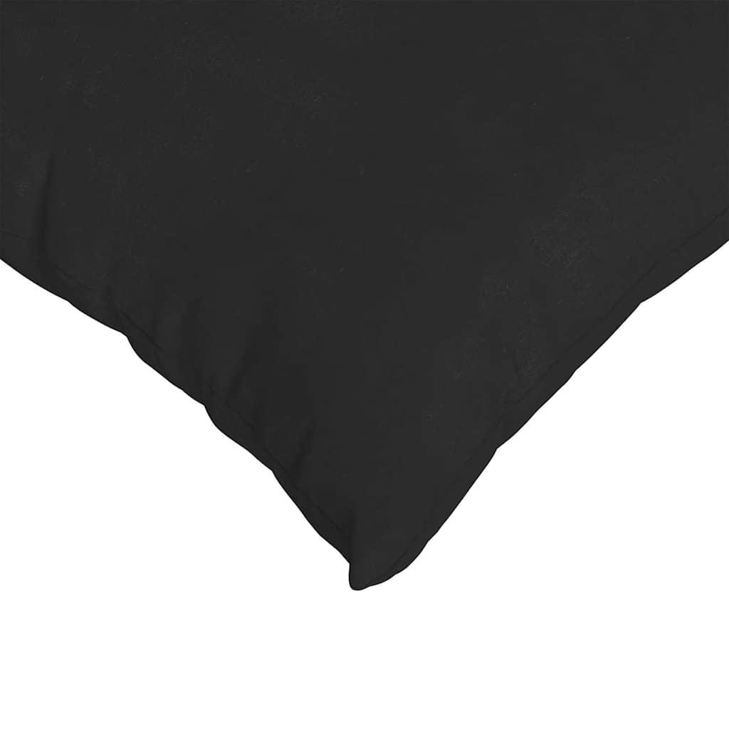 Cuscini da Divano 2 pcs Nero 60 x 40 cm Tessuto