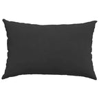 Cuscini da Divano 2 pcs Nero 60 x 40 cm Tessuto