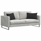Cuscini da Divano 2 pcs Nero 60 x 40 cm Tessuto