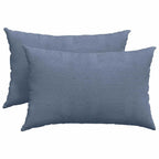 Cuscini da Divano 2 pcs Blu 60 x 40 cm Tessuto in Cords