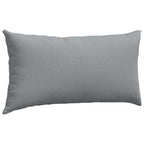 Cuscini da Divano 2 pcs Grigio chiaro 80 x 40 cm Tessuto