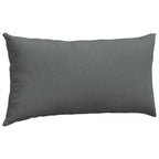 Cuscini da Divano 2 pcs Grigio scuro 80 x 40 cm Tessuto