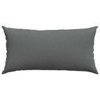 Cuscini da Divano 2 pcs Grigio scuro 80 x 40 cm Tessuto