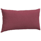 Cuscini da Divano 2 pcs Rosso Vino 80 x 40 cm Tessuto