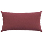 Cuscini da Divano 2 pcs Rosso Vino 80 x 40 cm Tessuto