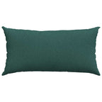 Cuscini da Divano 2 pcs Verde Scuro 80 x 40 cm Tessuto