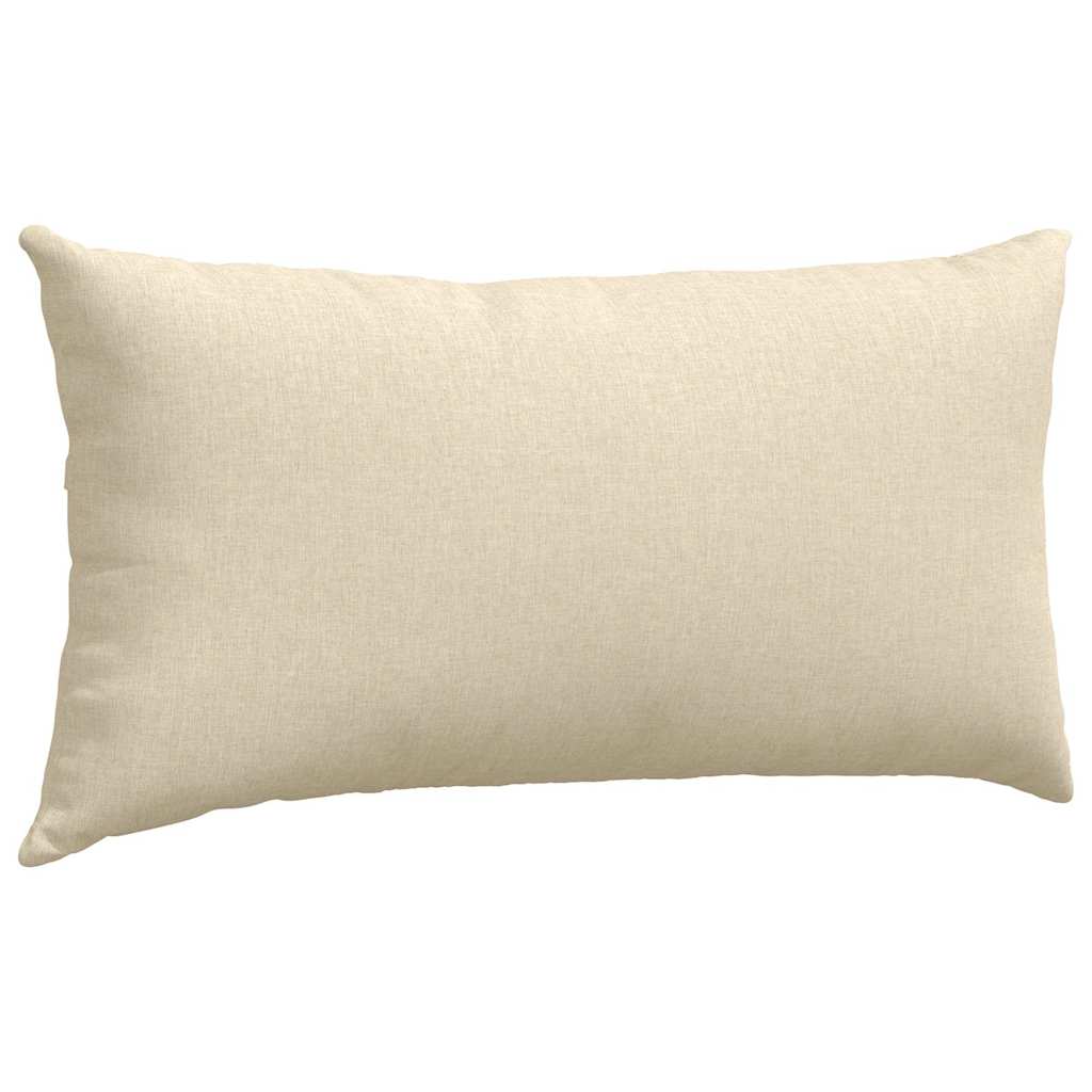 Cuscini da Divano 2 pcs Crema 80 x 40 cm Tessuto