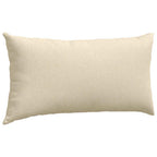 Cuscini da Divano 2 pcs Crema 80 x 40 cm Tessuto