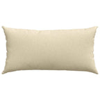 Cuscini da Divano 2 pcs Crema 80 x 40 cm Tessuto