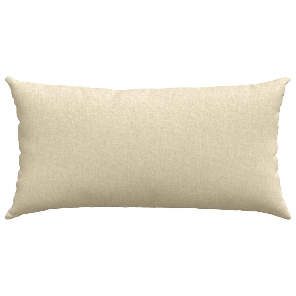 Cuscini da Divano 2 pcs Crema 80 x 40 cm Tessuto