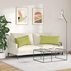 Cuscini da Divano 2 pcs Verde chiaro 80 x 40 cm Tessuto