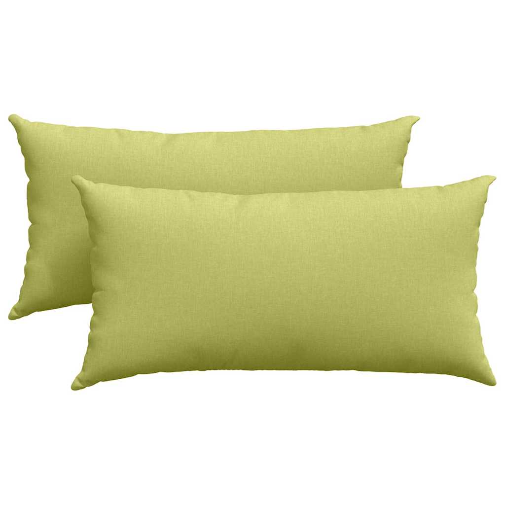 Cuscini da Divano 2 pcs Verde chiaro 80 x 40 cm Tessuto