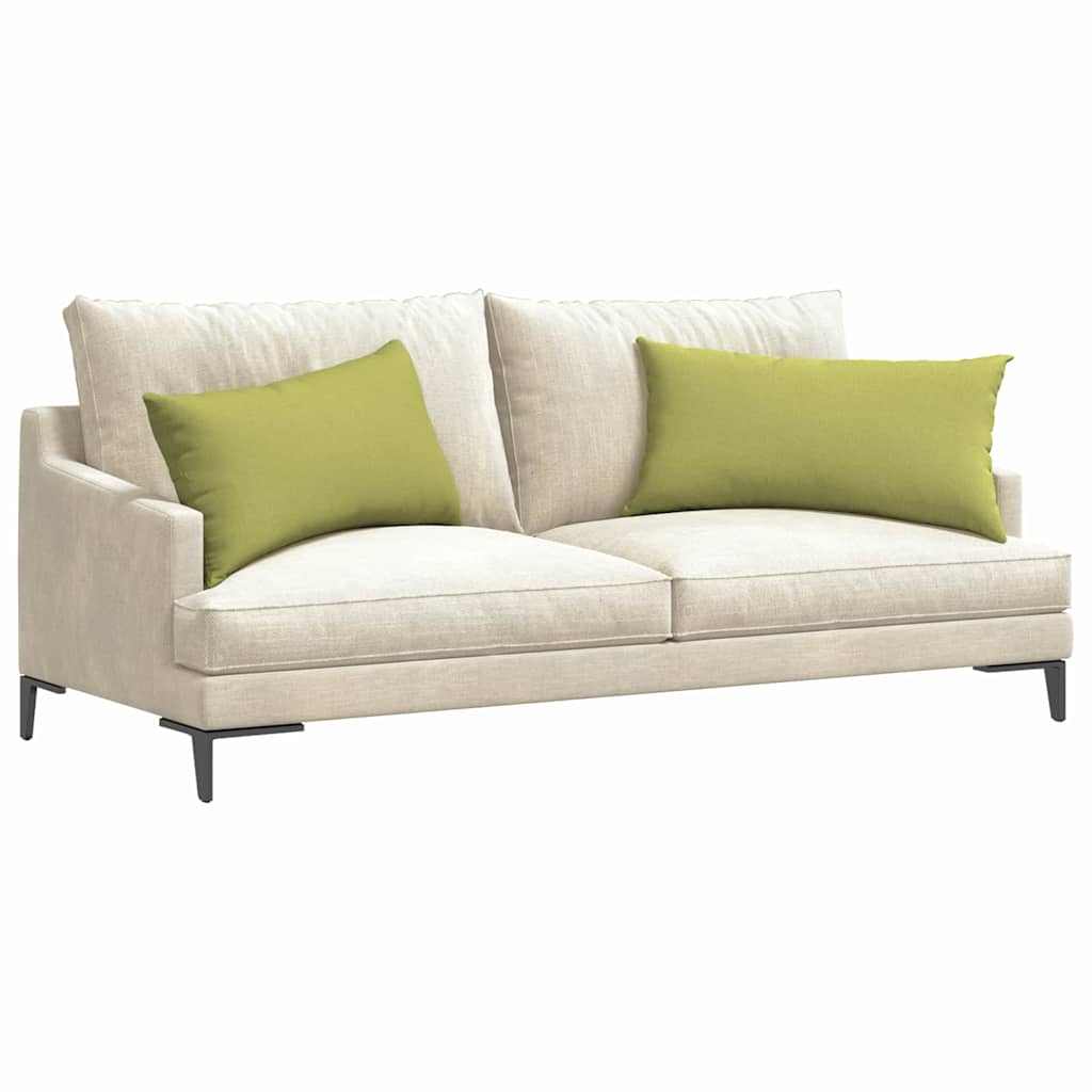 Cuscini da Divano 2 pcs Verde chiaro 80 x 40 cm Tessuto