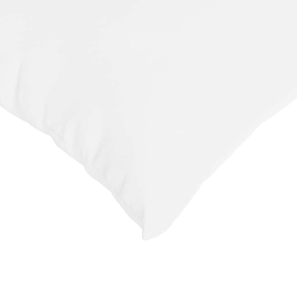 Cuscini da Divano 2 pcs Bianco 80 x 40 cm Tessuto