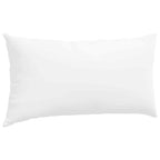 Cuscini da Divano 2 pcs Bianco 80 x 40 cm Tessuto