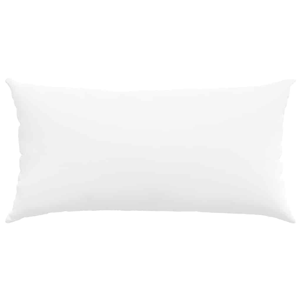 Cuscini da Divano 2 pcs Bianco 80 x 40 cm Tessuto