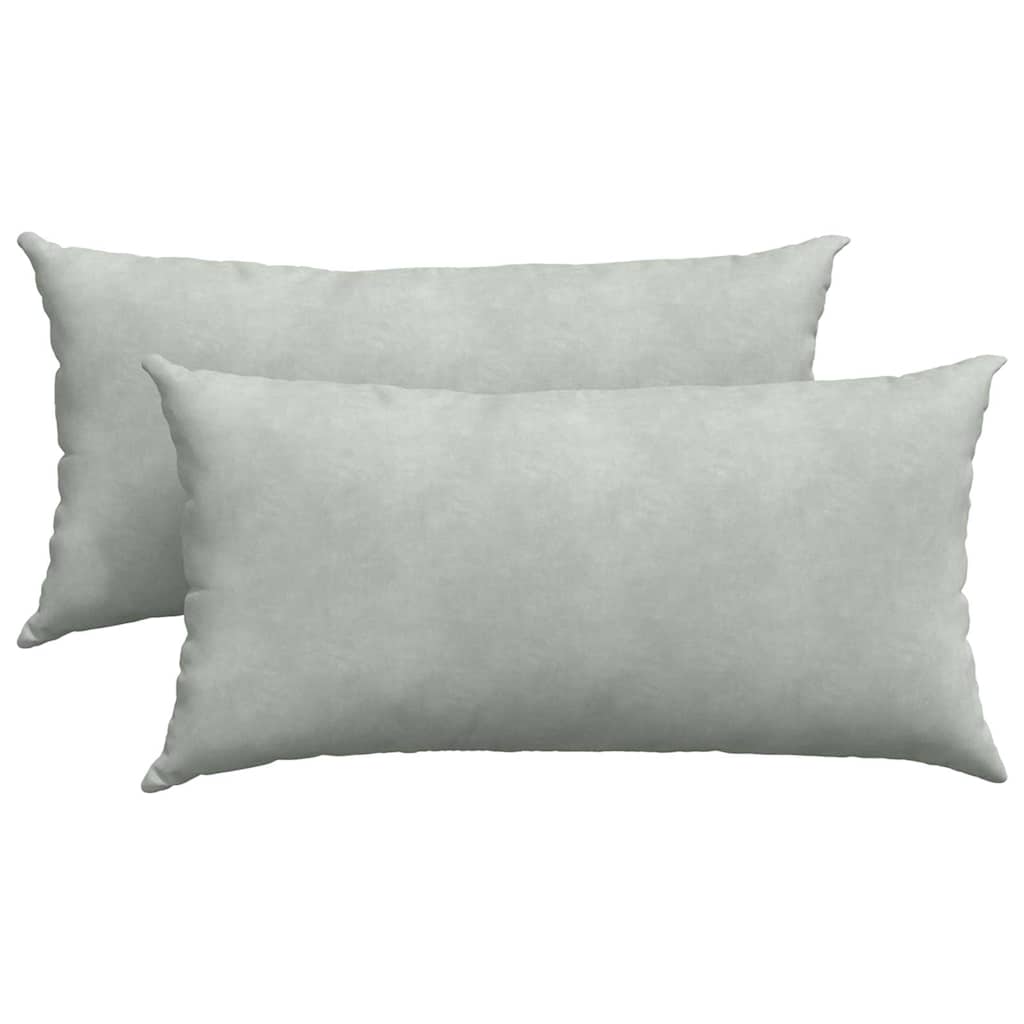 Cuscini da Divano 2 pcs Grigio chiaro 80 x 40 cm