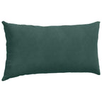 Cuscini da Divano 2 pcs Verde Scuro 80 x 40 cm Tessuto in Cords