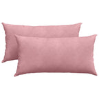 Cuscini da Divano 2 pcs Rosa 80 x 40 cm Tessuto in Cords