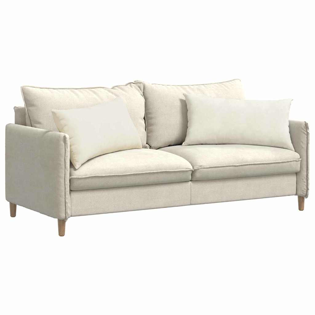 Cuscini da Divano 2 pcs Crema 80 x 40 cm Tessuto in Cords
