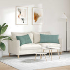 Cuscini da Divano 2 pcs Verde Mare 80 x 40 cm Tessuto in Cords