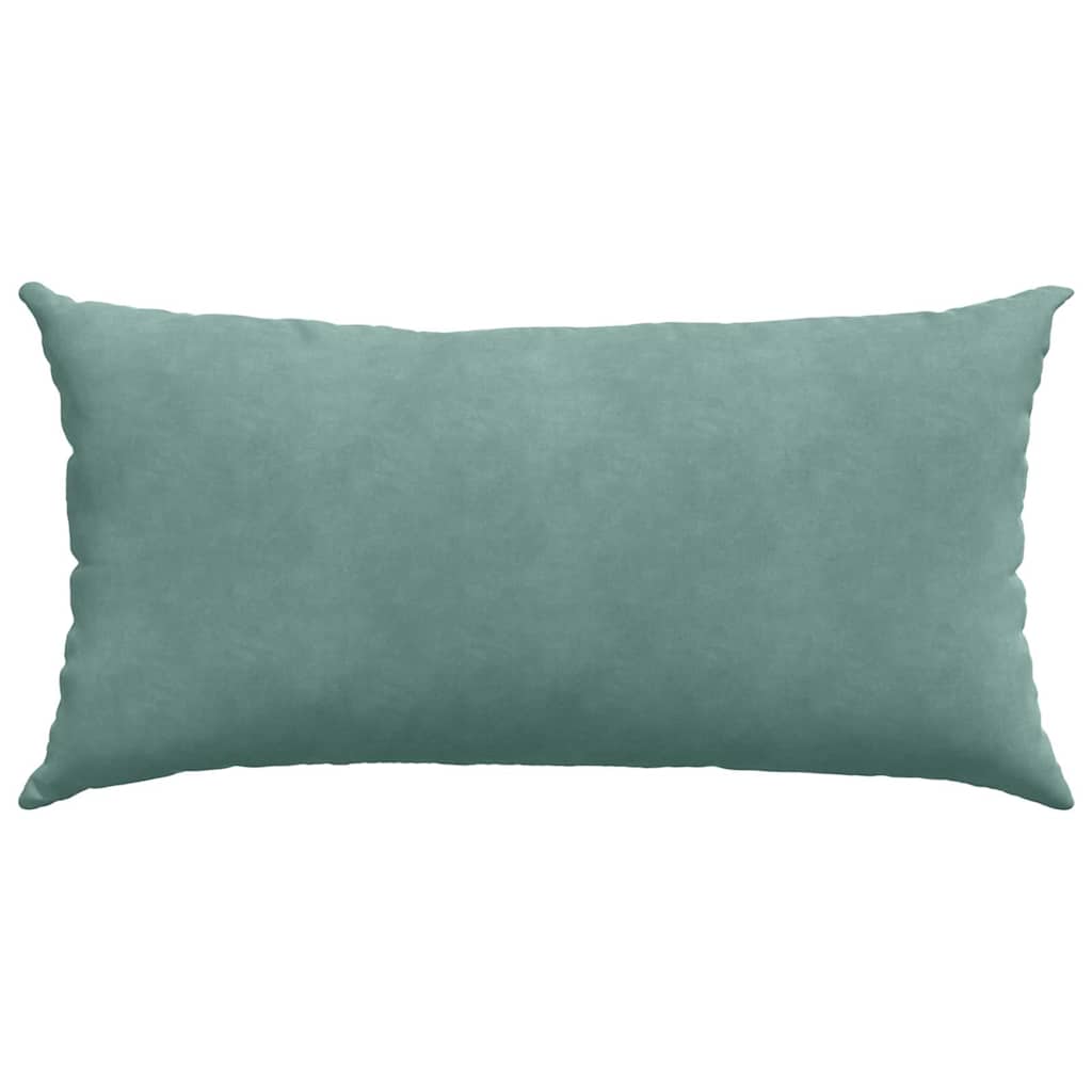 Cuscini da Divano 2 pcs Verde Mare 80 x 40 cm Tessuto in Cords