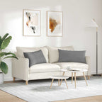 Cuscini da Divano 2 pcs Grigio scuro 80 x 40 cm Tessuto