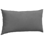 Cuscini da Divano 2 pcs Grigio scuro 80 x 40 cm Tessuto