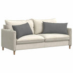Cuscini da Divano 2 pcs Grigio scuro 80 x 40 cm Tessuto