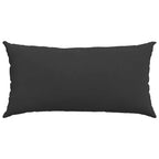 Cuscini da Divano 2 pcs Nero 80 x 40 cm Tessuto