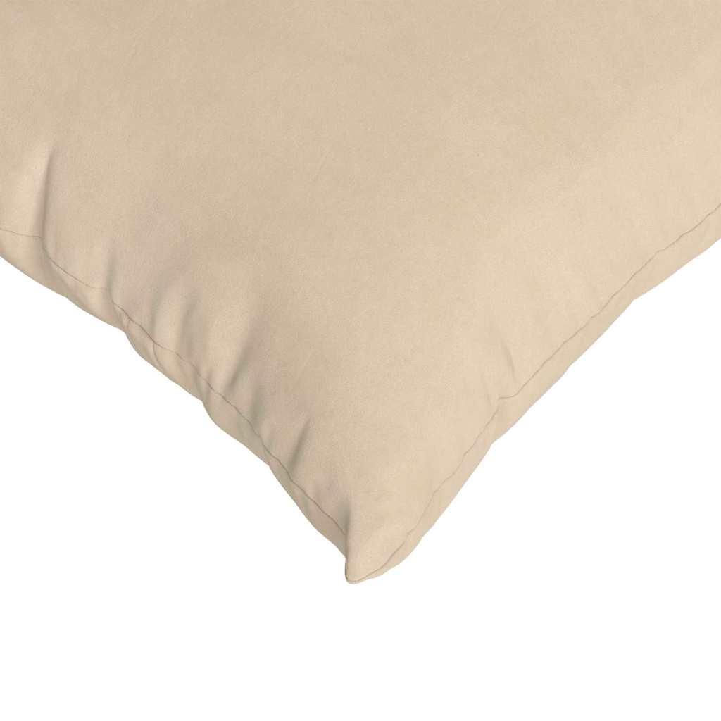 Cuscini da Divano 2 pcs Crema 80 x 40 cm Tessuto