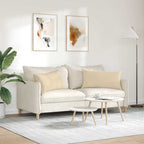 Cuscini da Divano 2 pcs Crema 80 x 40 cm Tessuto