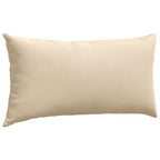 Cuscini da Divano 2 pcs Crema 80 x 40 cm Tessuto