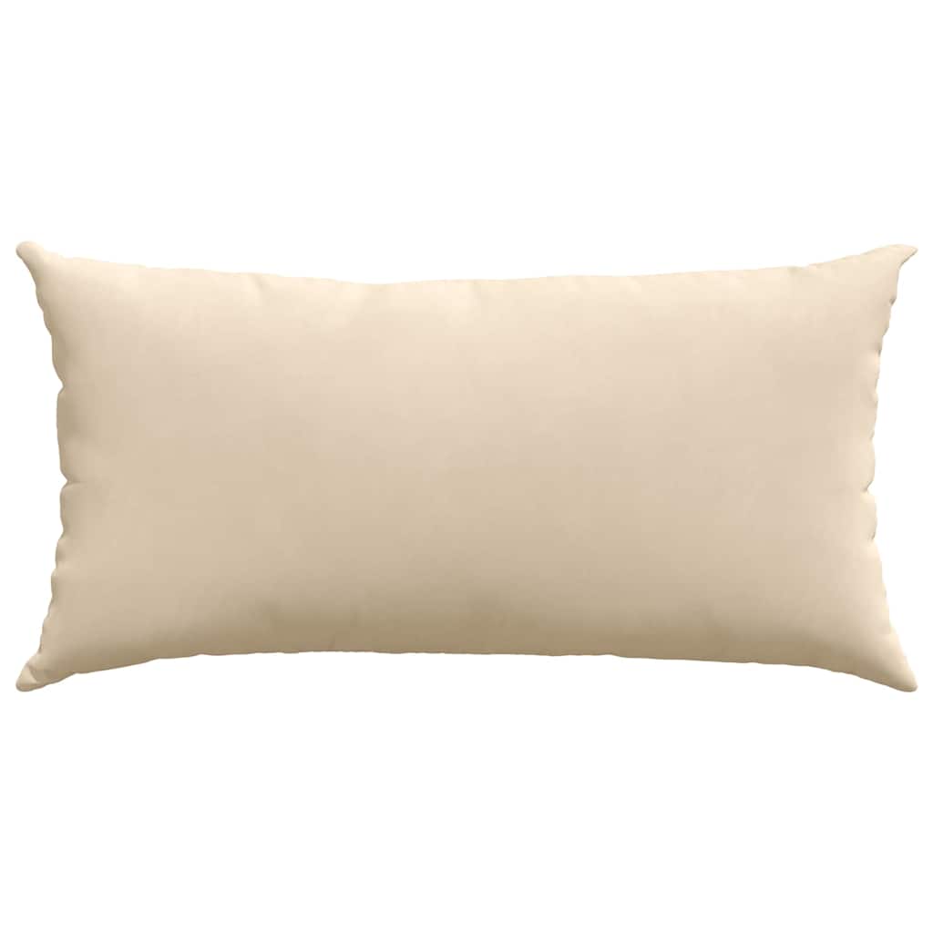 Cuscini da Divano 2 pcs Crema 80 x 40 cm Tessuto