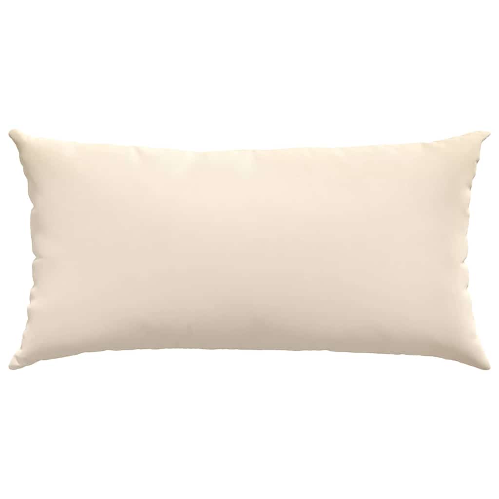 Cuscini da Divano 2 pcs Beige 80 x 40 cm Tessuto