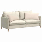 Cuscini da Divano 2 pcs Beige 80 x 40 cm Tessuto