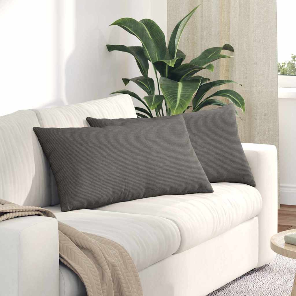 Cuscini da Divano 2 pcs Grigio chiaro 80 x 40 cm