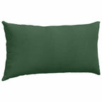 Cuscini da Divano 2 pcs Verde Scuro 80 x 40 cm Tessuto in Cords