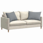 Cuscini da Divano 2 pcs Grigio chiaro 70 x 50 cm Tessuto