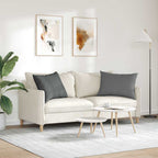 Cuscini da Divano 2 pcs Grigio scuro 70 x 50 cm Tessuto