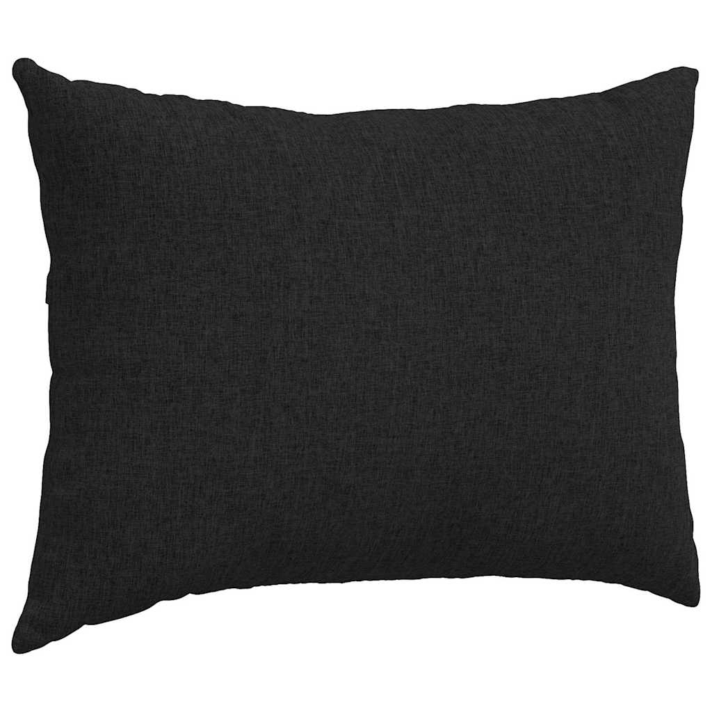 Cuscini da Divano 2 pcs Nero 70 x 50 cm Tessuto
