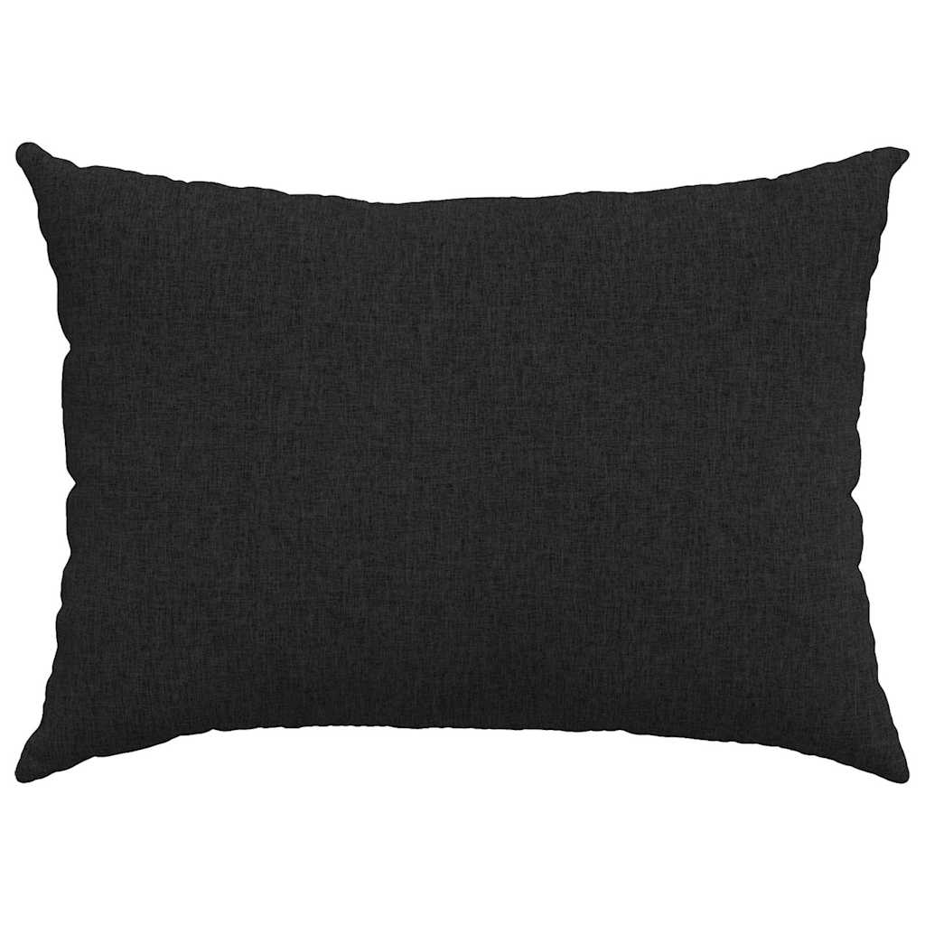 Cuscini da Divano 2 pcs Nero 70 x 50 cm Tessuto