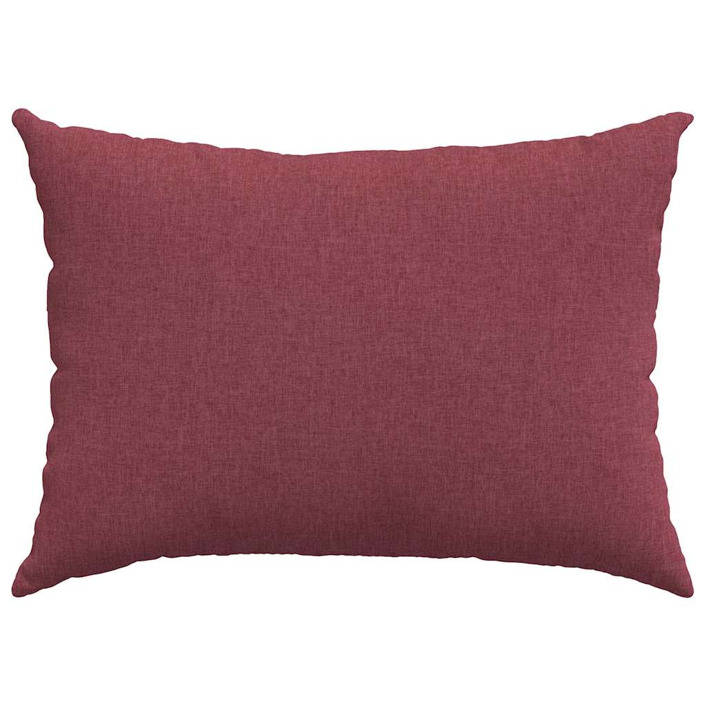 Cuscini da Divano 2 pcs Rosso Vino 70 x 50 cm Tessuto