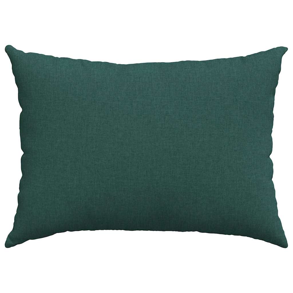 Cuscini da Divano 2 pcs Verde Scuro 70 x 50 cm Tessuto