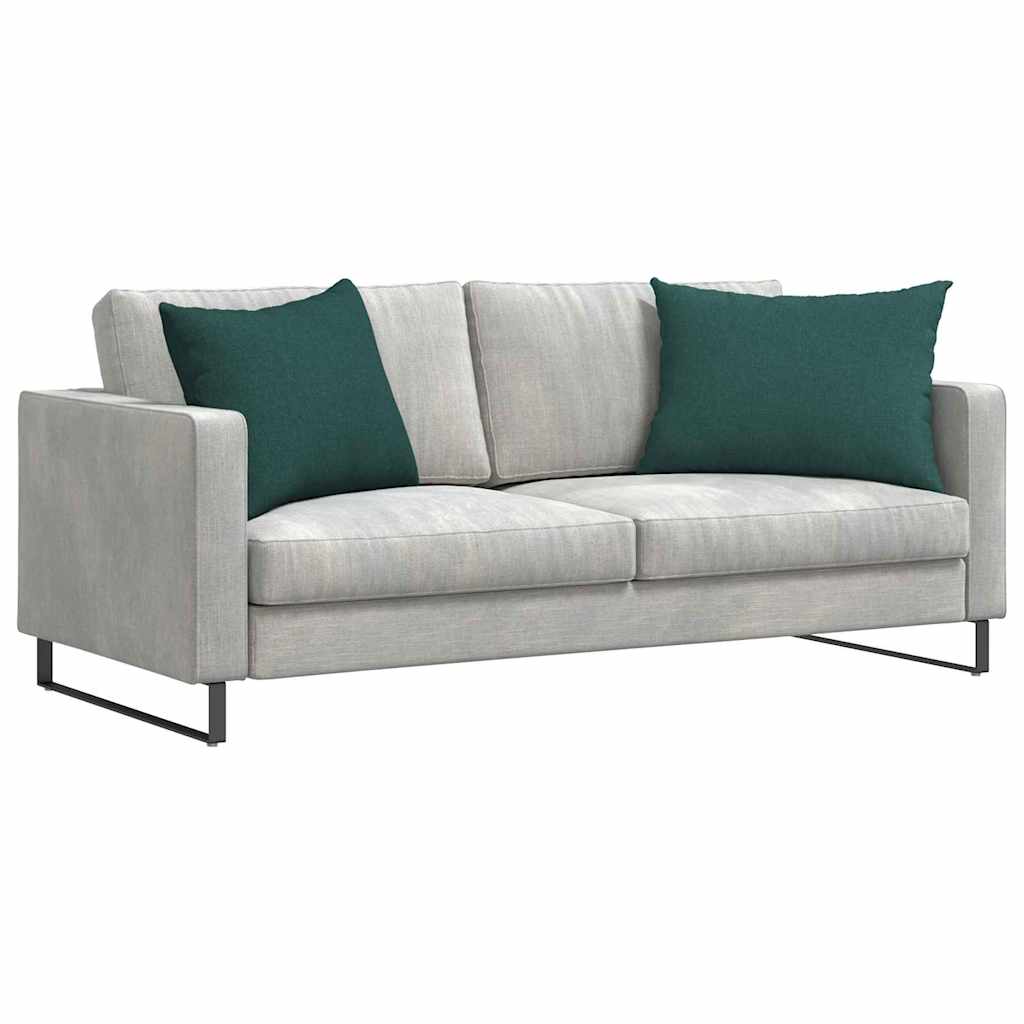 Cuscini da Divano 2 pcs Verde Scuro 70 x 50 cm Tessuto