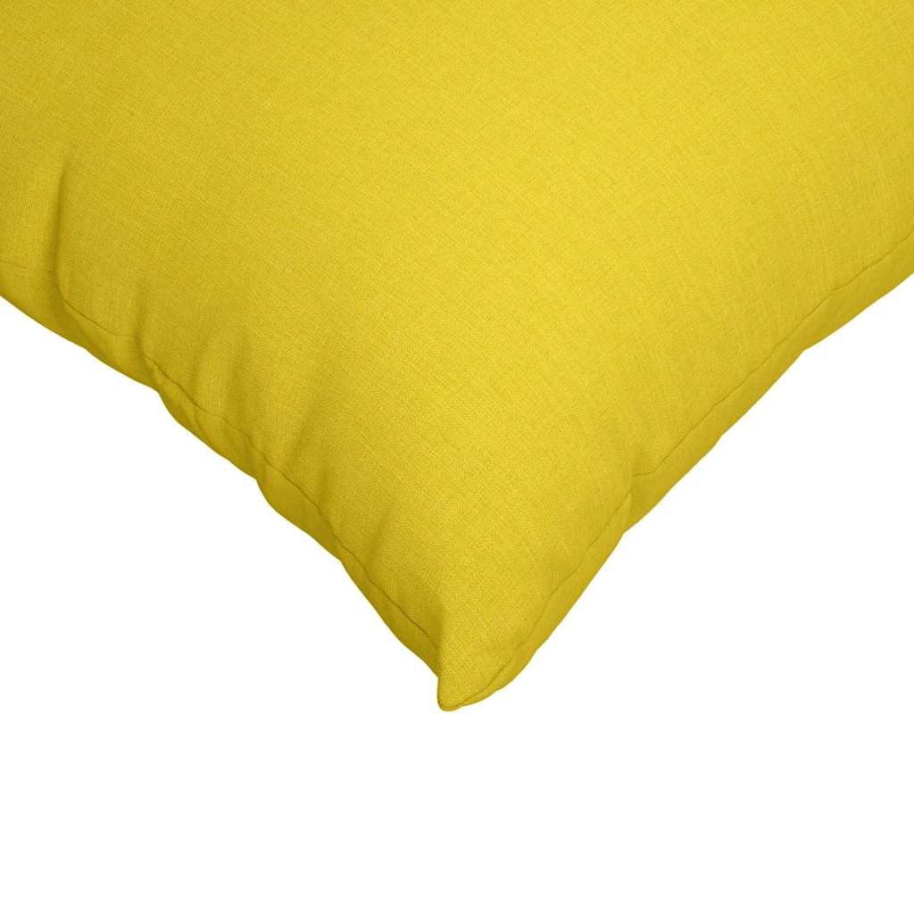 Cuscini da Divano 2 pcs Giallo Chiaro 70 x 50 cm Tessuto