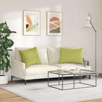 Cuscini da Divano 2 pcs Verde chiaro 70 x 50 cm Tessuto